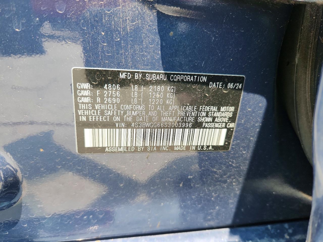 2025 SUBARU LEGACY