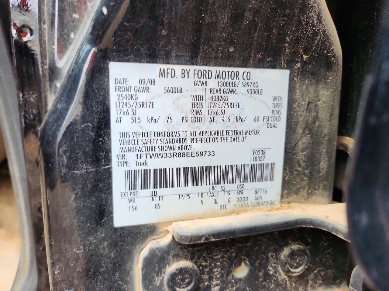 2008 FORD F350