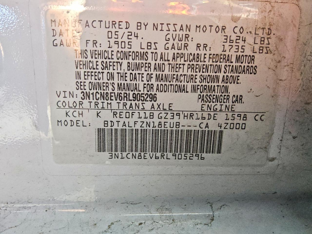 2024 NISSAN VERSA
