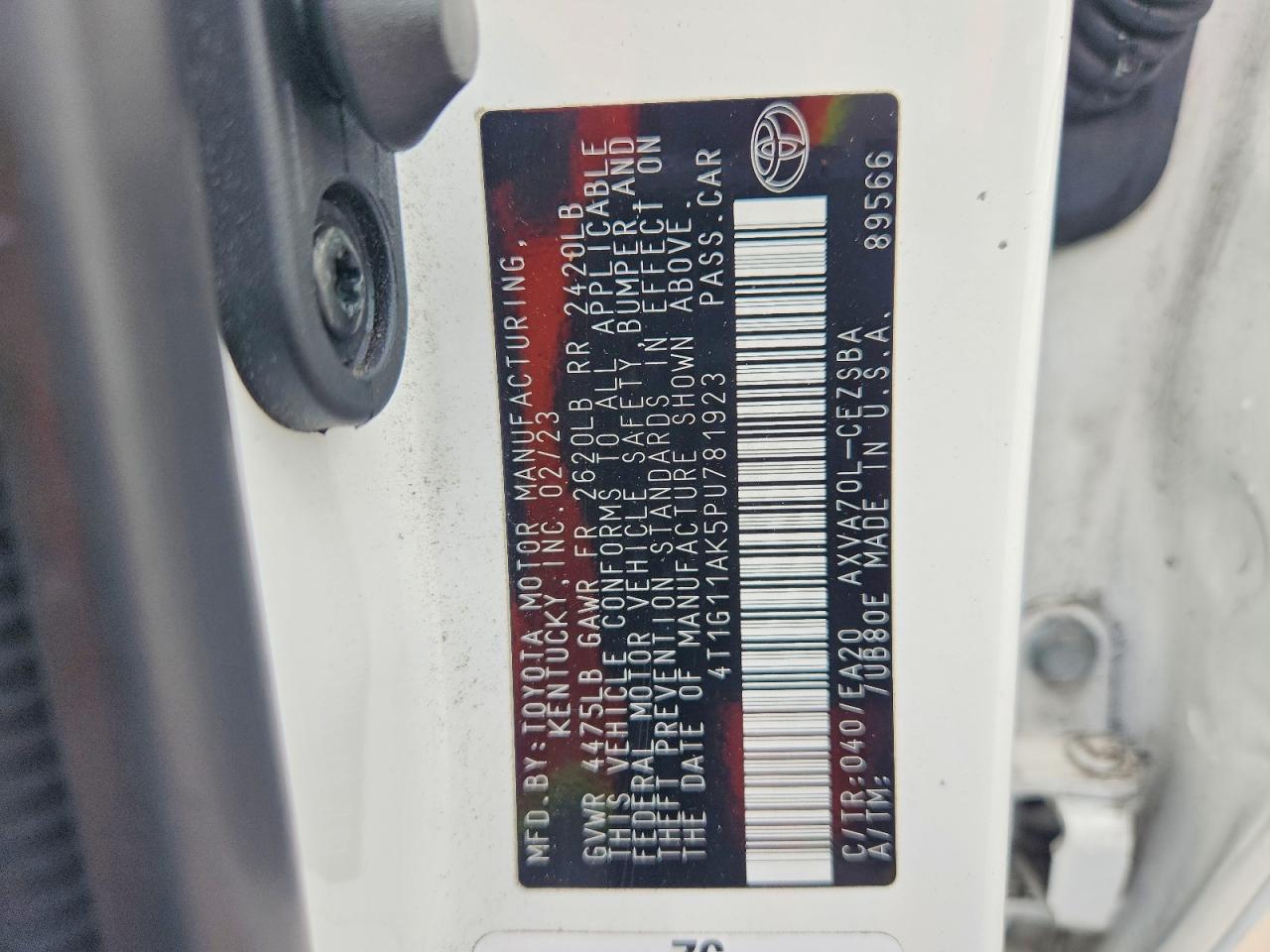 2023 TOYOTA CAMRY