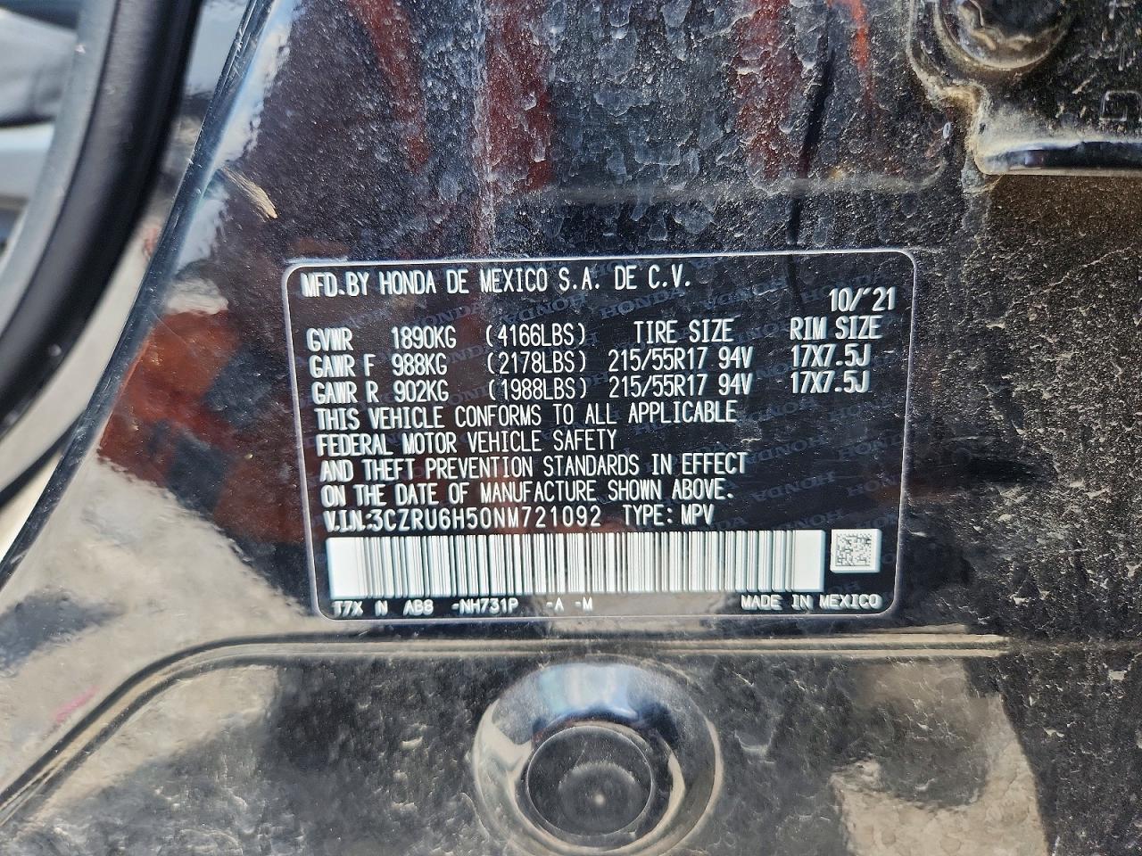2022 HONDA HR-V