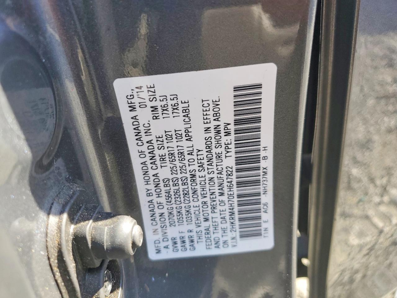 2014 HONDA CRV