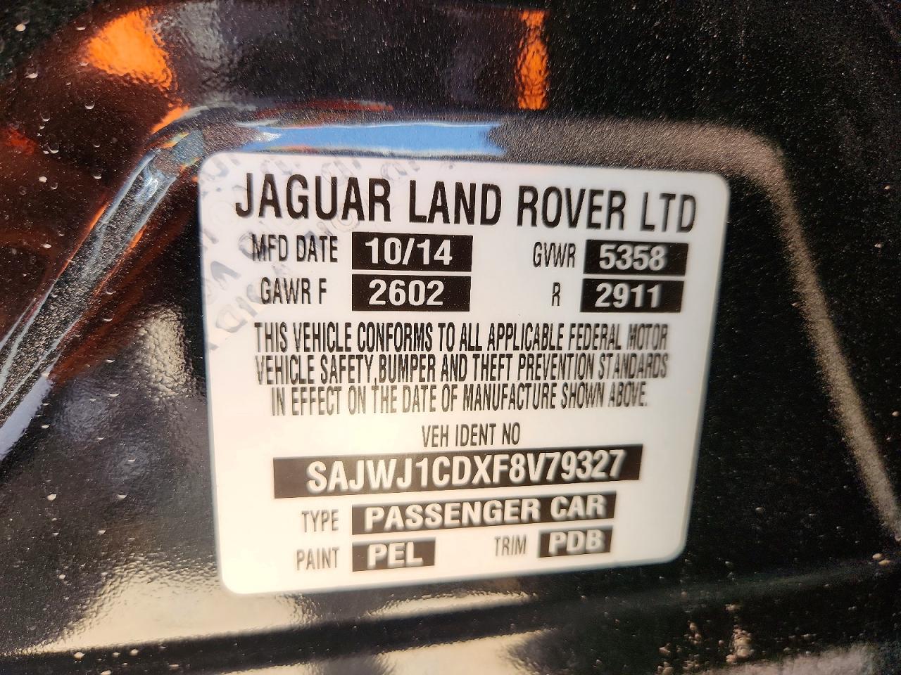 2015 JAGUAR XJ