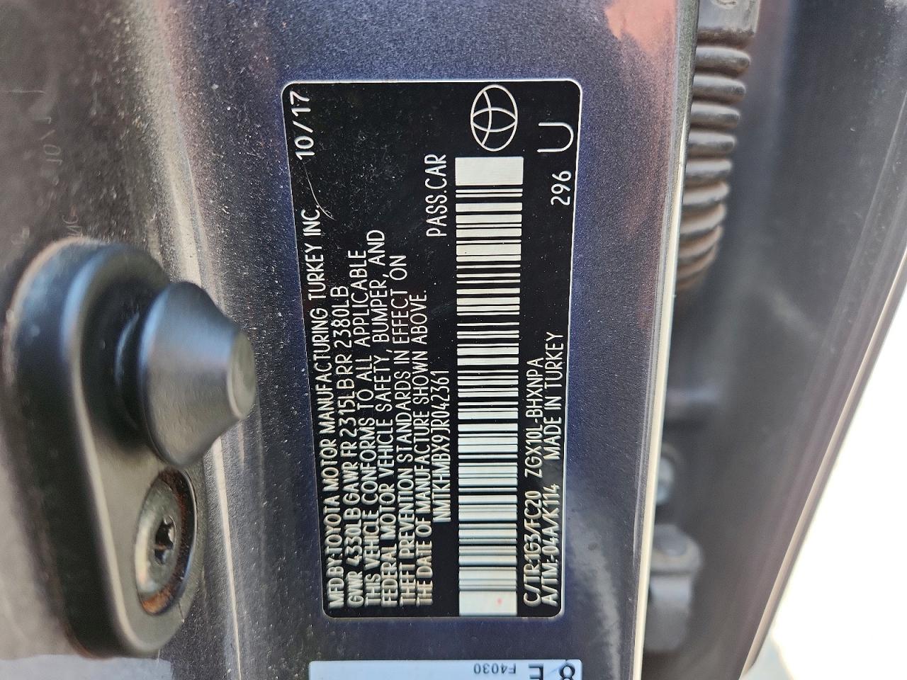 2018 TOYOTA C-HR