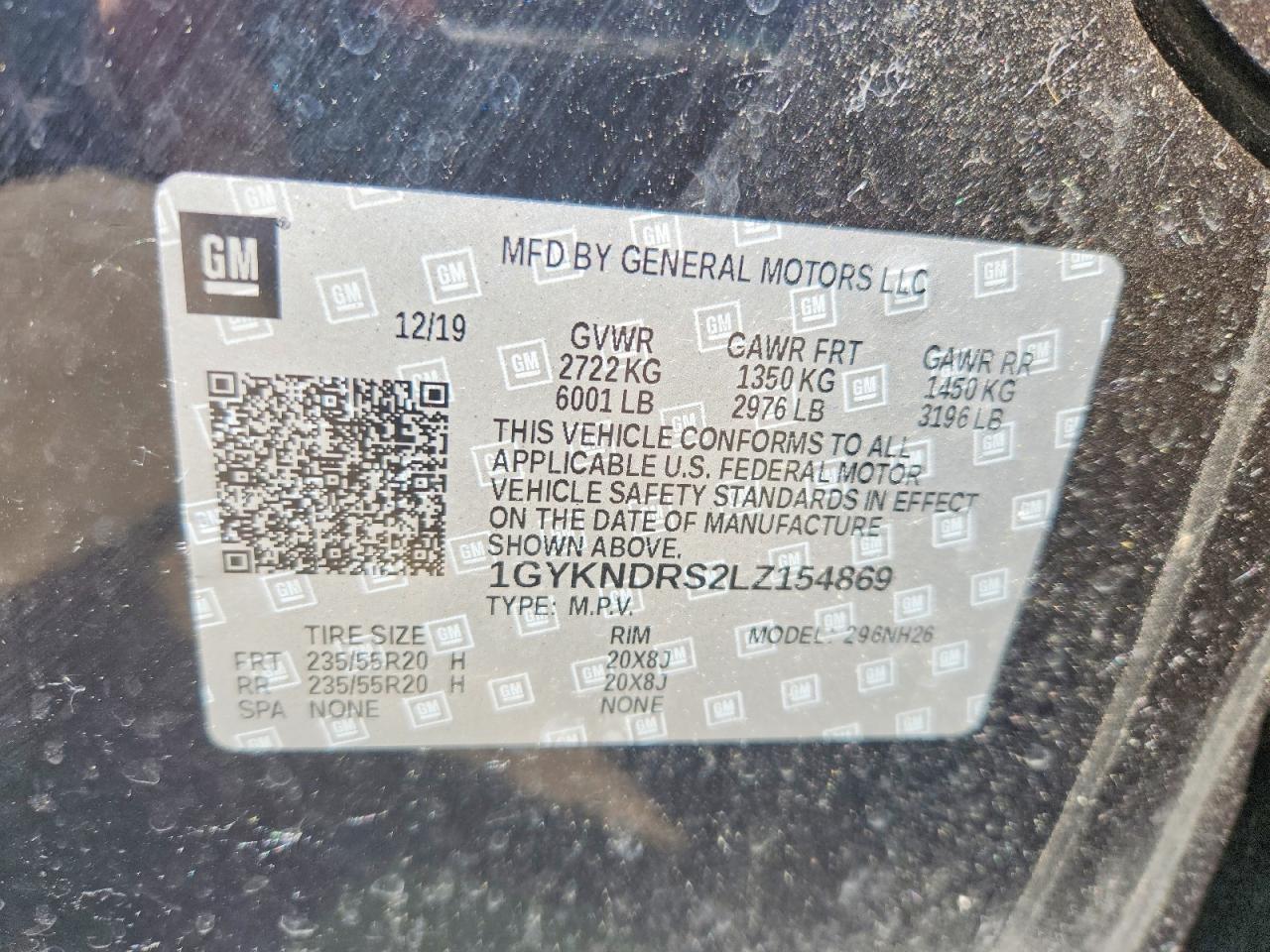 2020 CADILLAC XT5