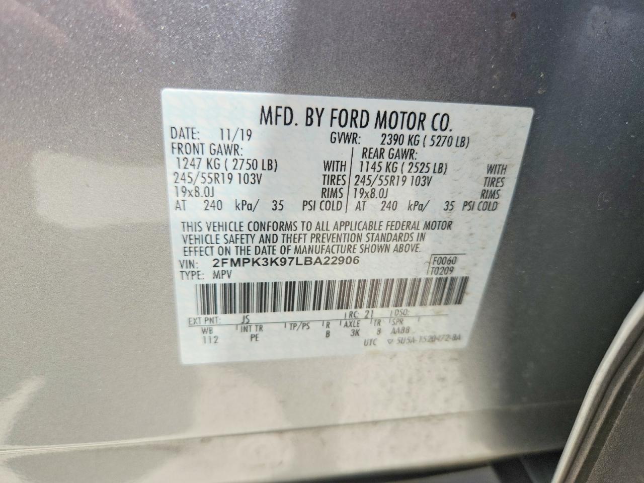 2020 FORD EDGE