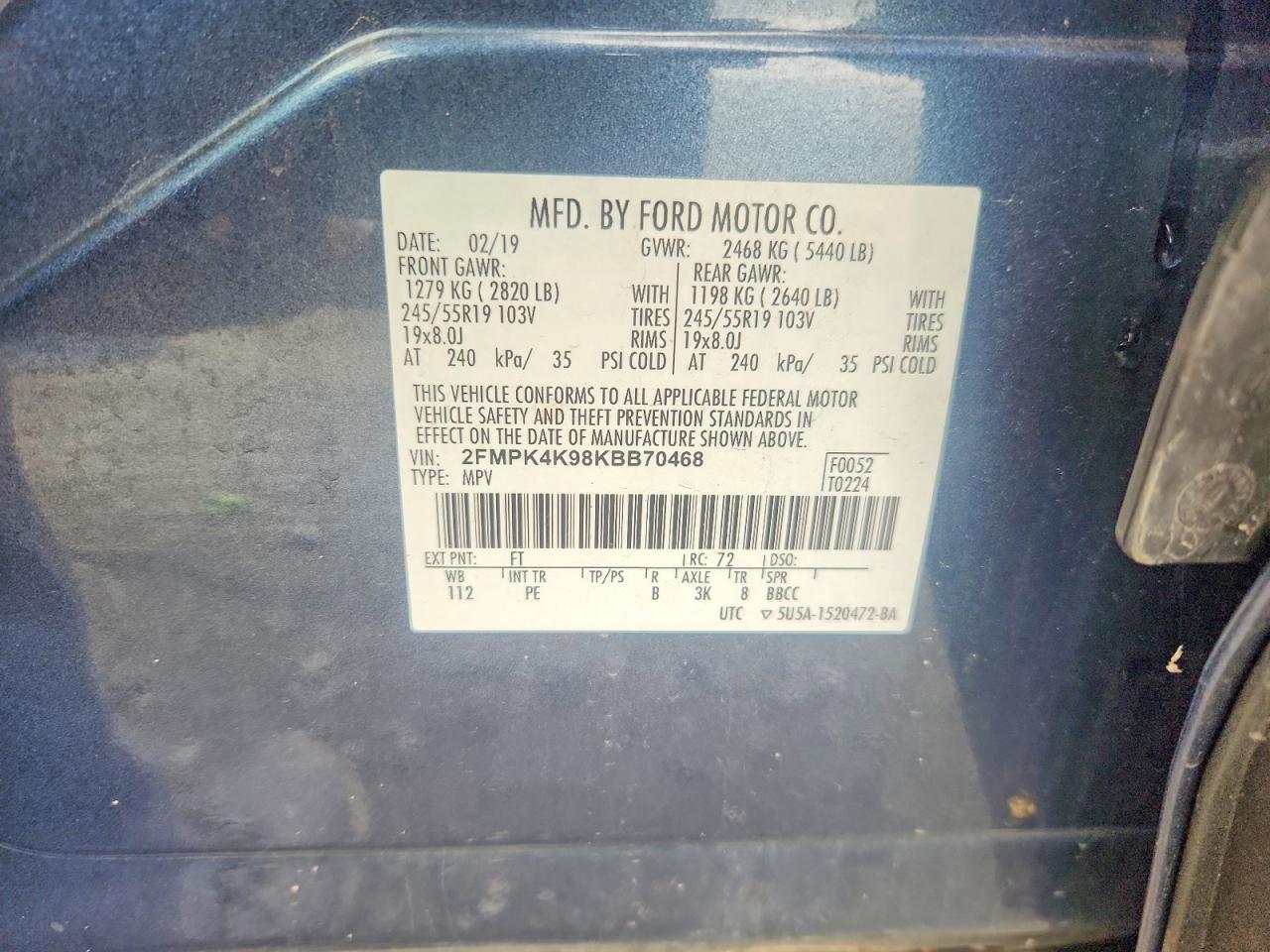 2019 FORD EDGE