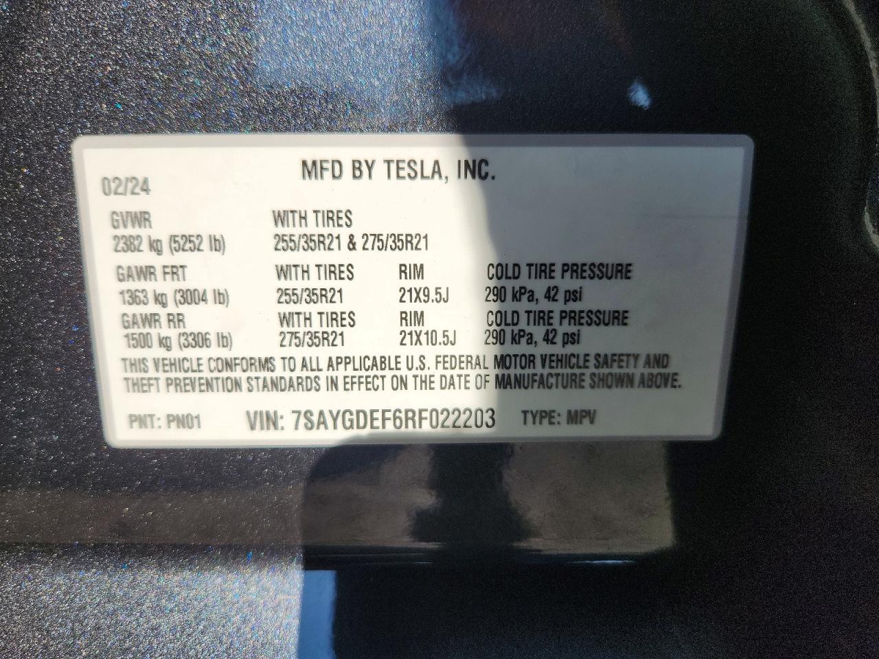 2024 TESLA MODEL Y