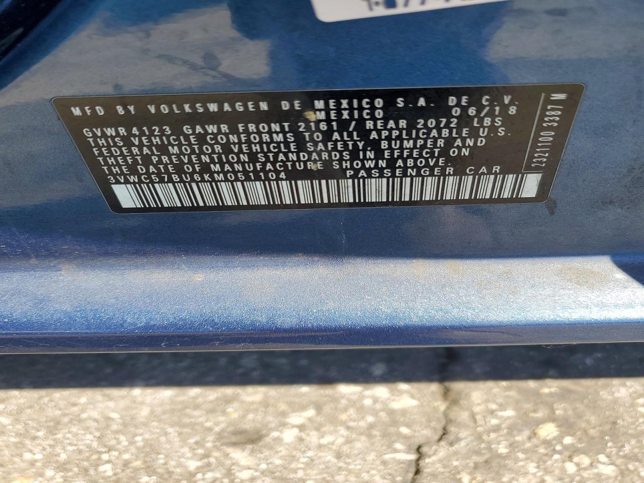2019 VOLKSWAGEN JETTA