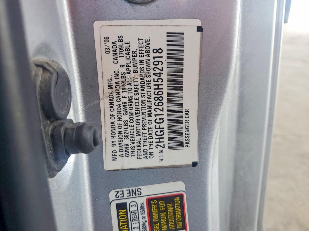 2006 HONDA CIVIC