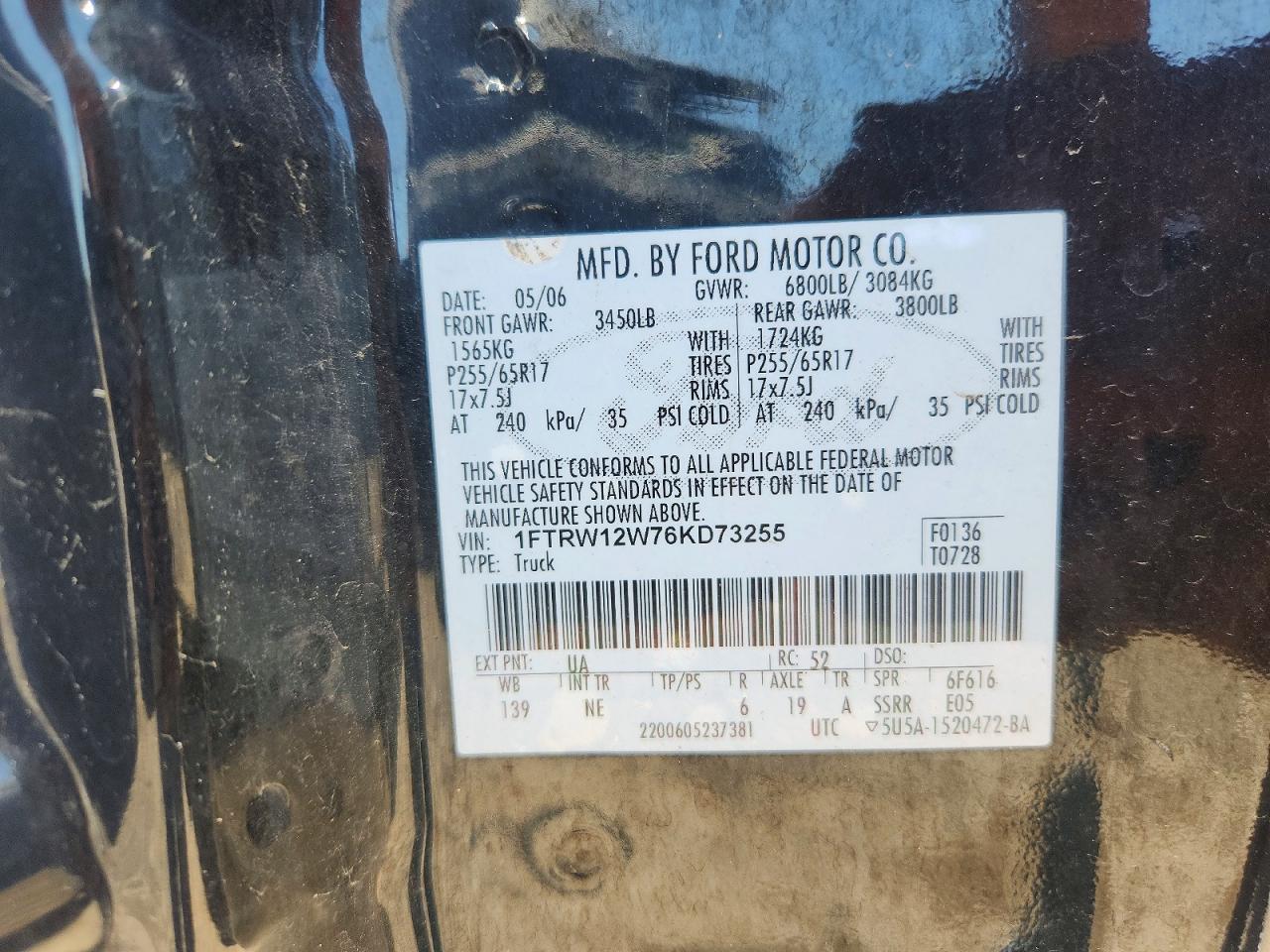 2006 FORD F150
