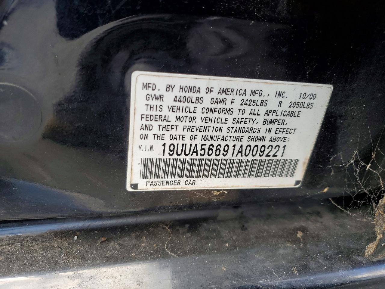 2001 ACURA TL