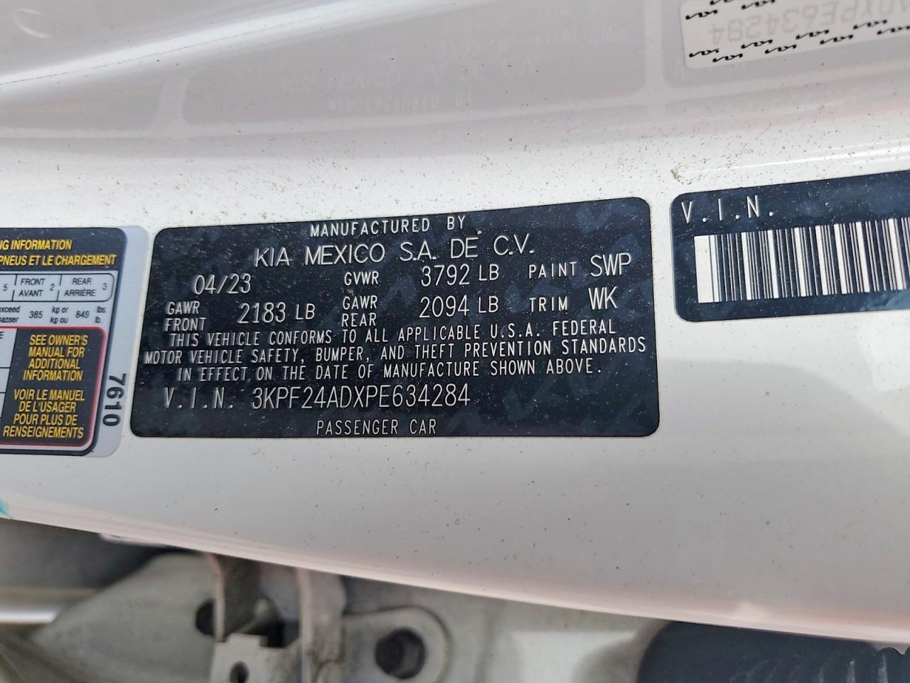 2023 KIA FORTE