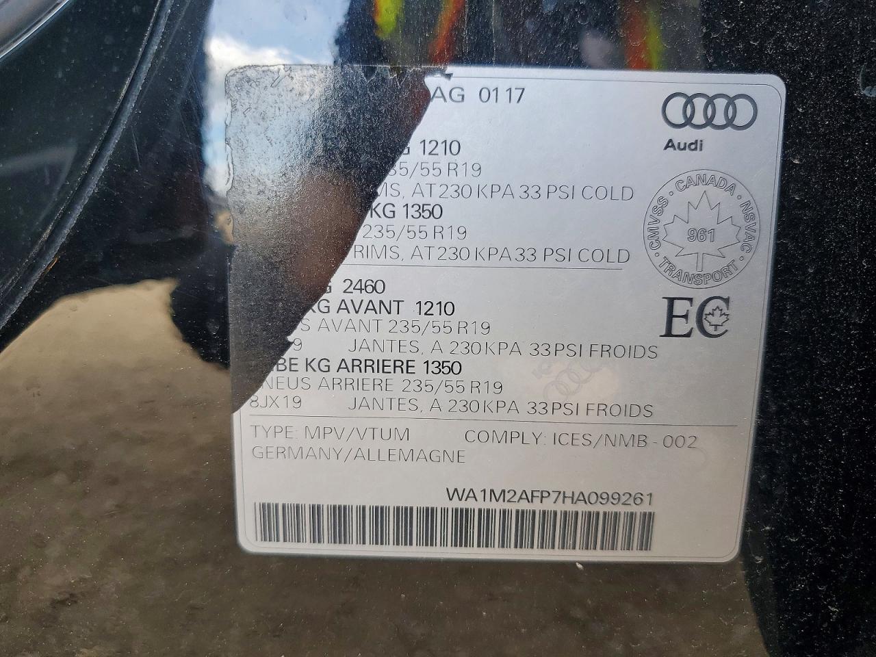 2017 AUDI Q5