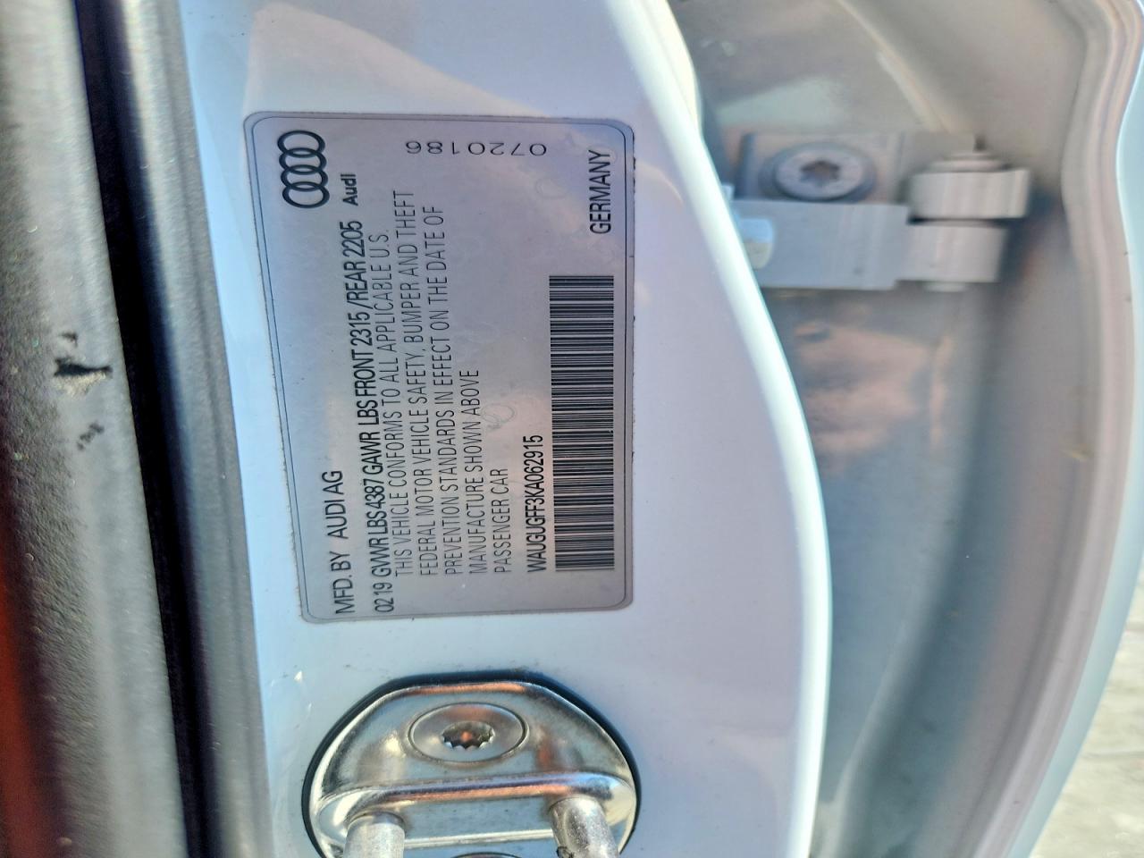 2019 AUDI A3