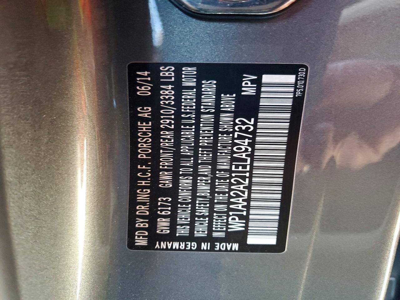2014 PORSCHE CAYENNE