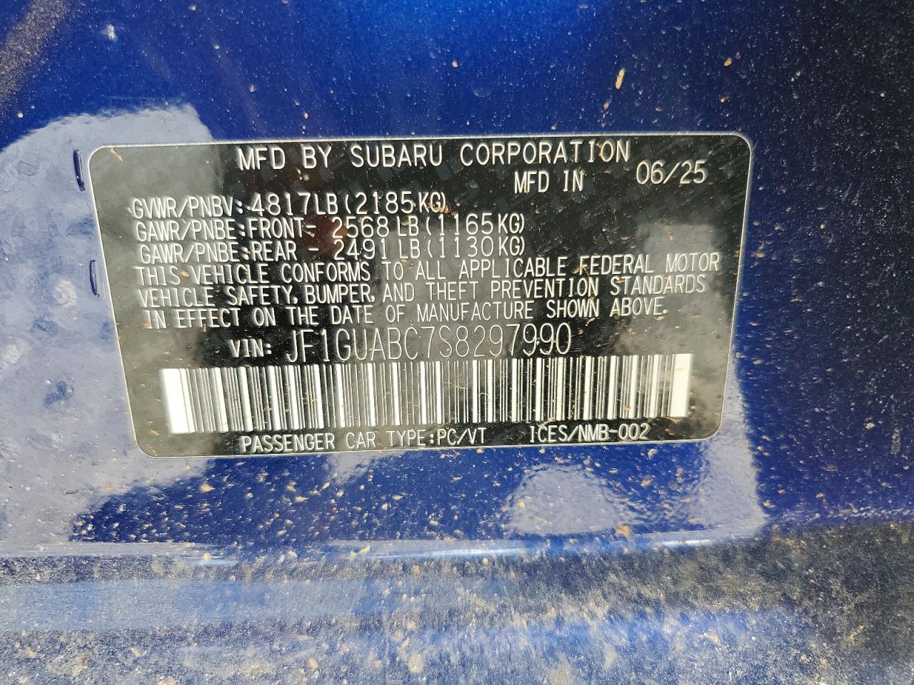 2025 SUBARU IMPREZA