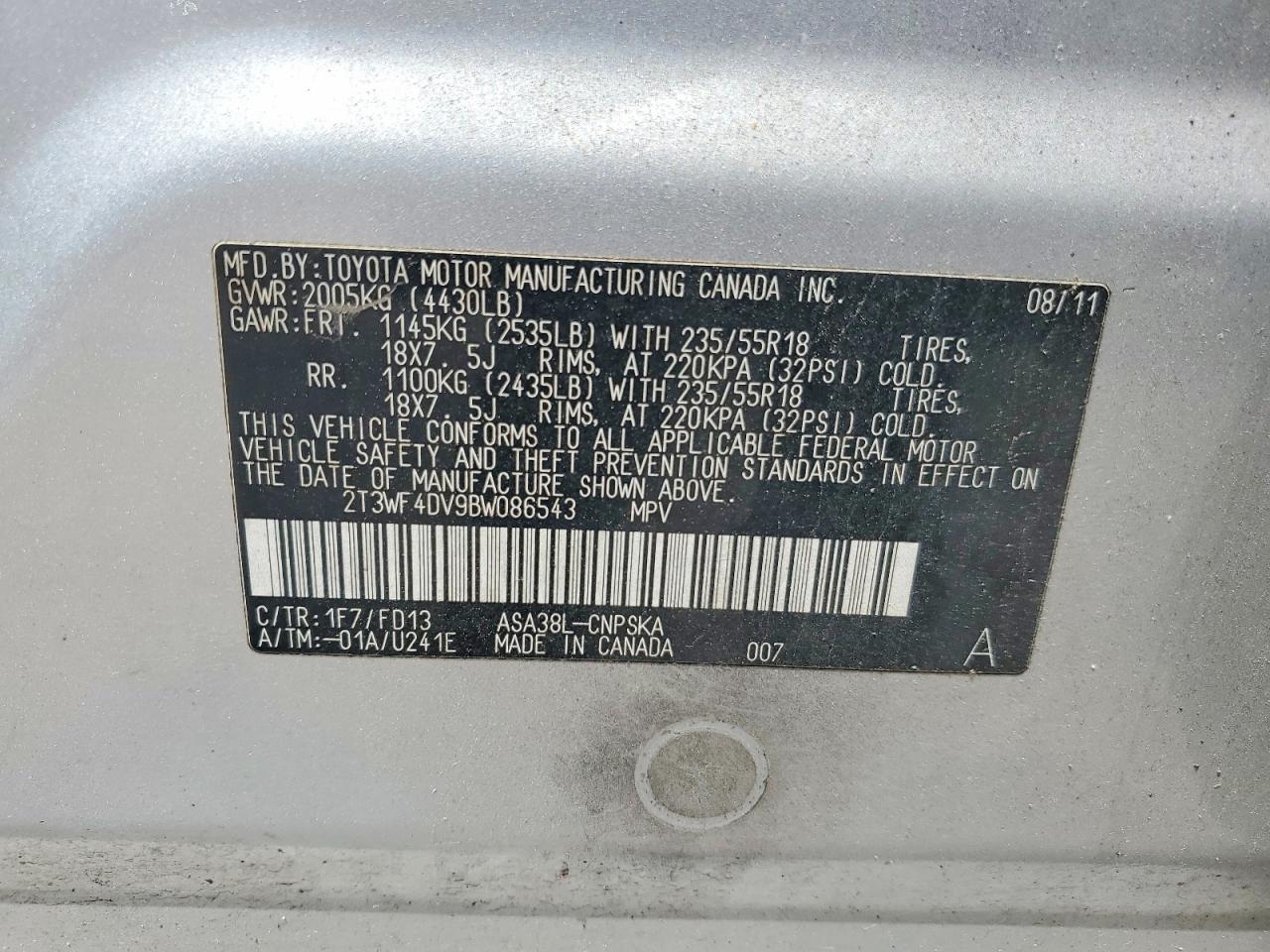 2011 TOYOTA RAV4
