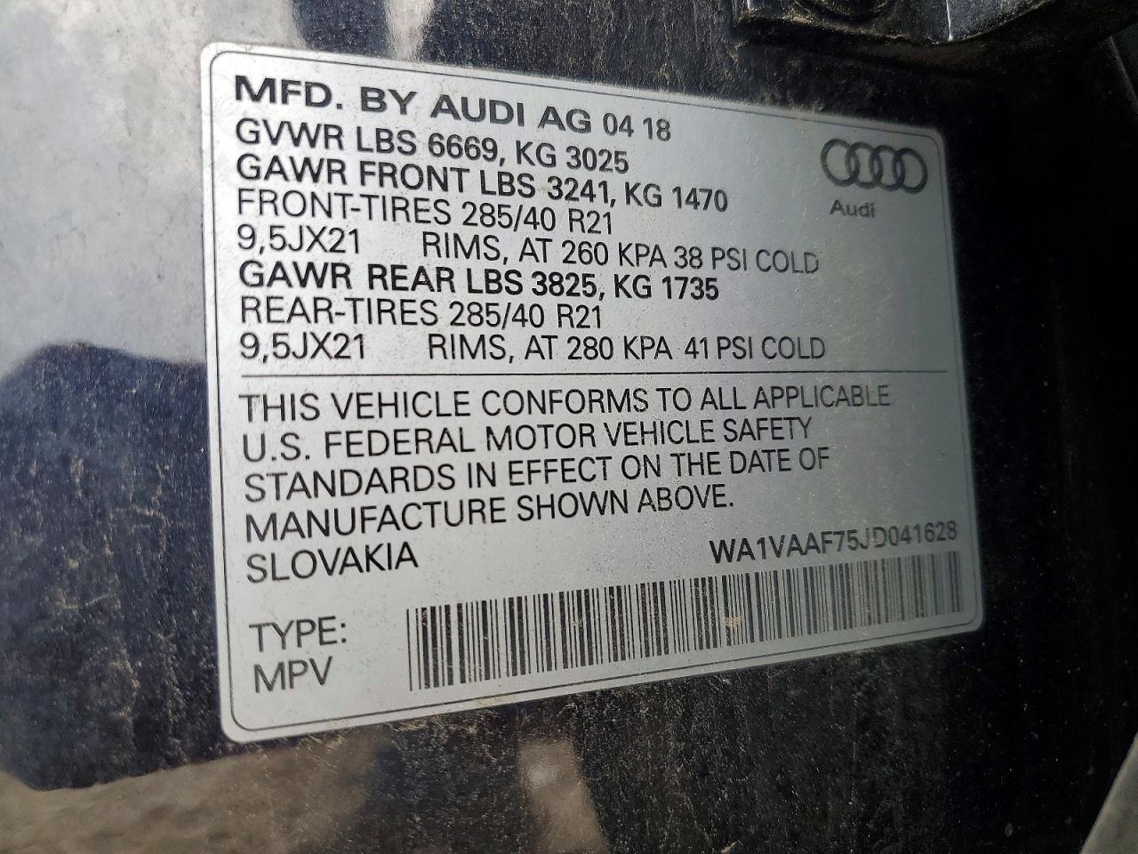 2018 AUDI Q7