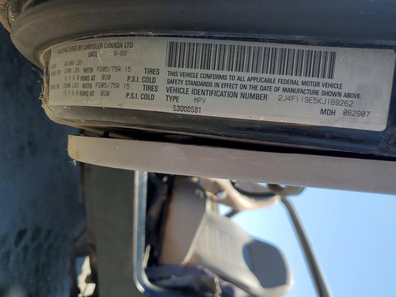 1989 JEEP WRANGLER