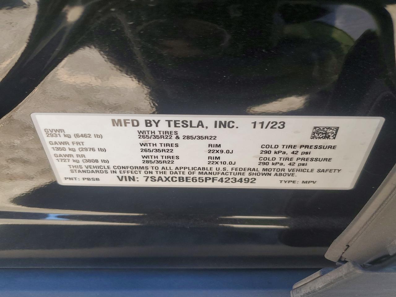 2023 TESLA MODEL X