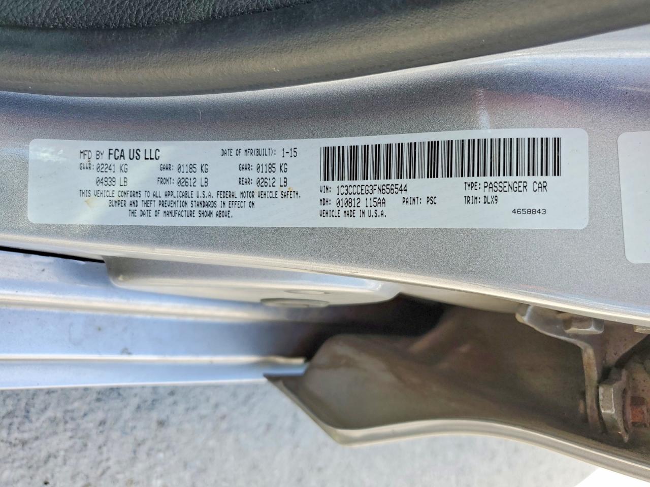 2015 CHRYSLER 200