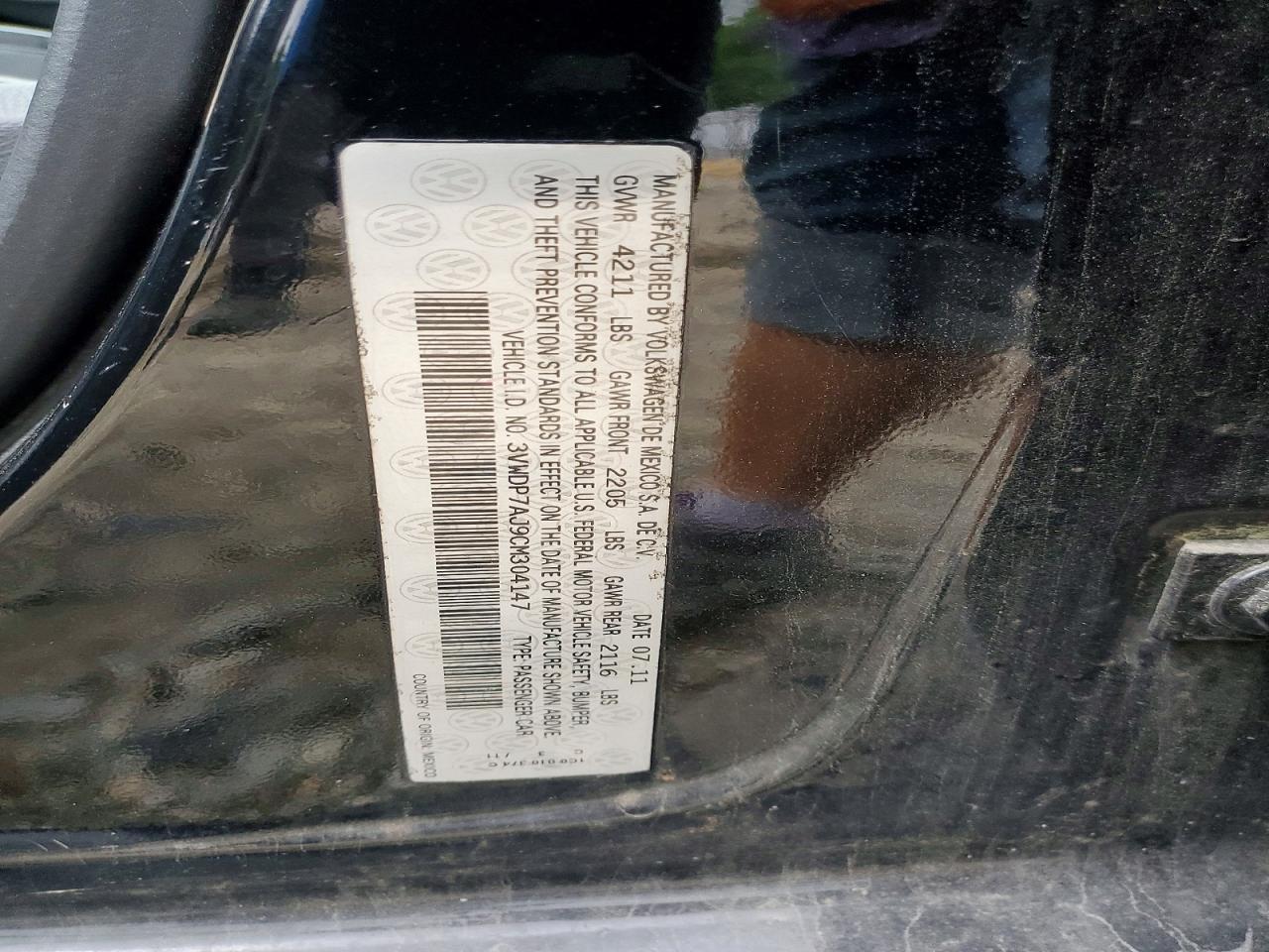 2012 VOLKSWAGEN JETTA
