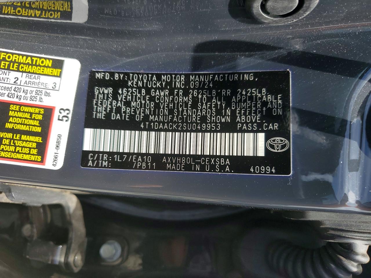 2025 TOYOTA CAMRY