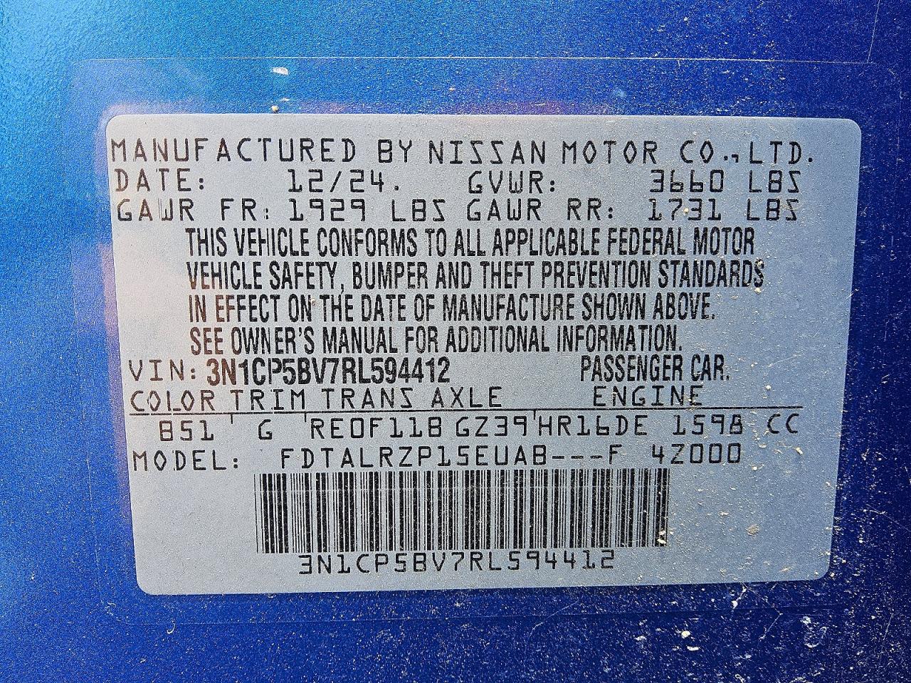 2024 NISSAN KICKS