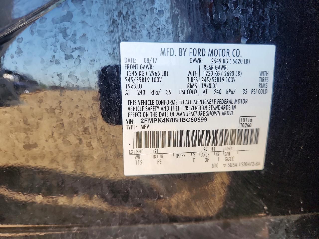 2017 FORD EDGE
