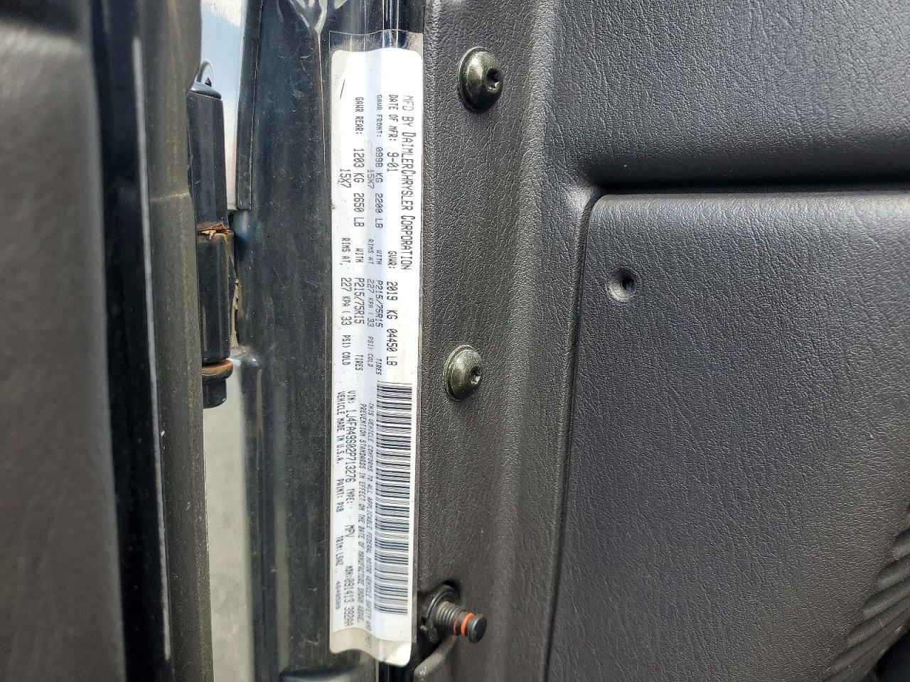 2002 JEEP WRANGLER