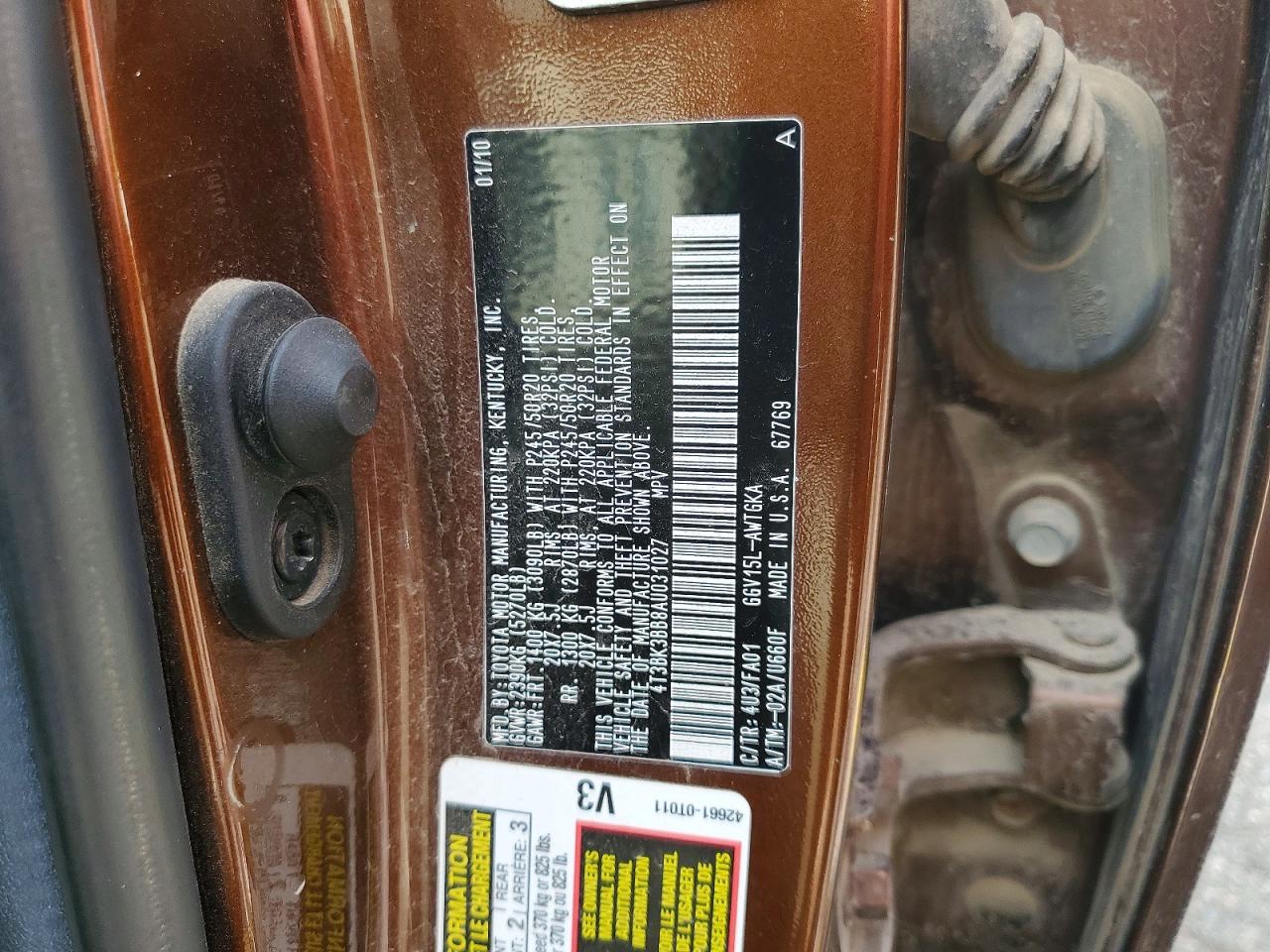 2010 TOYOTA VENZA