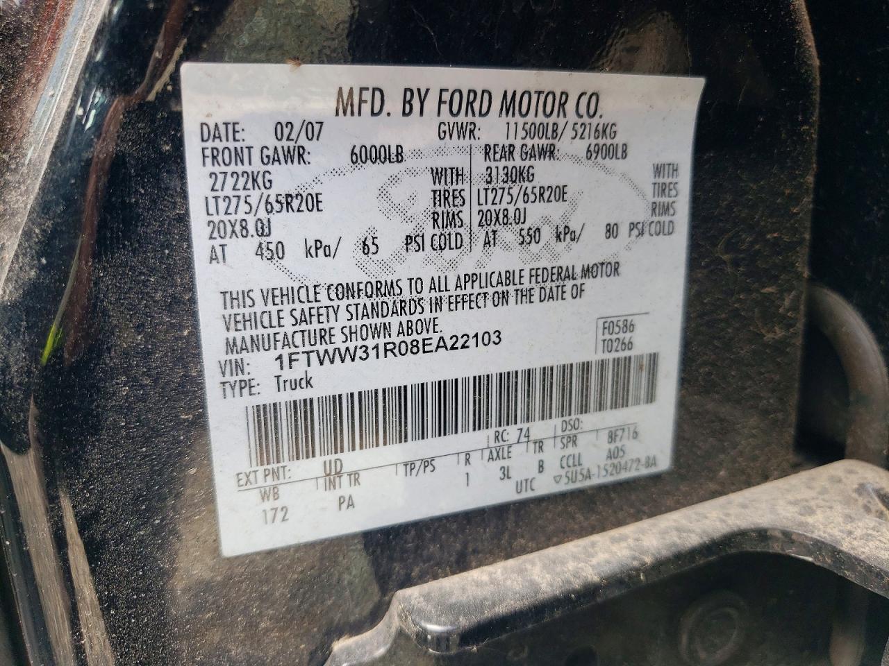 2008 FORD F350