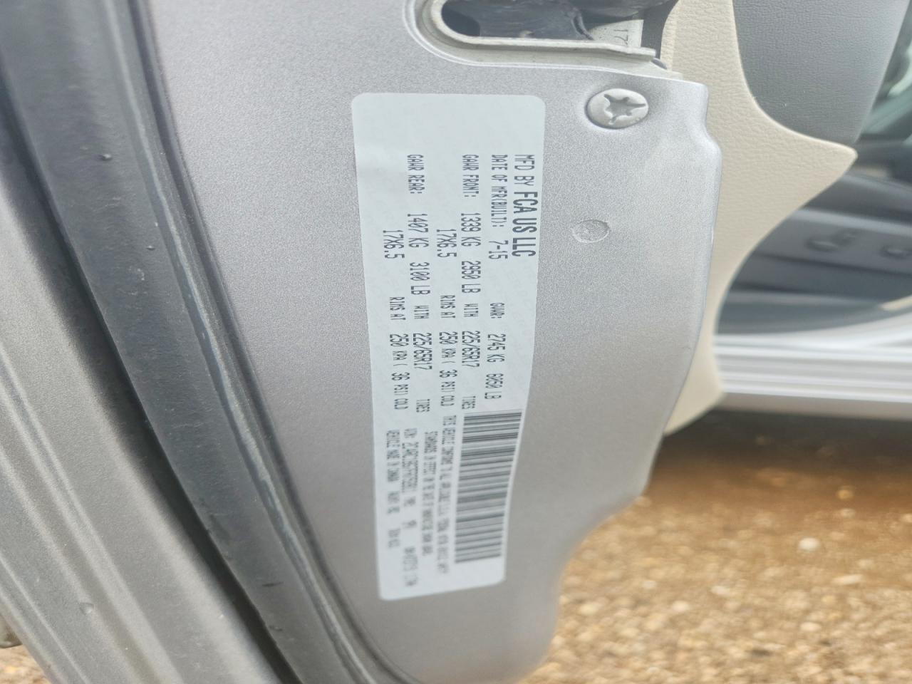 2015 CHRYSLER MINIVAN