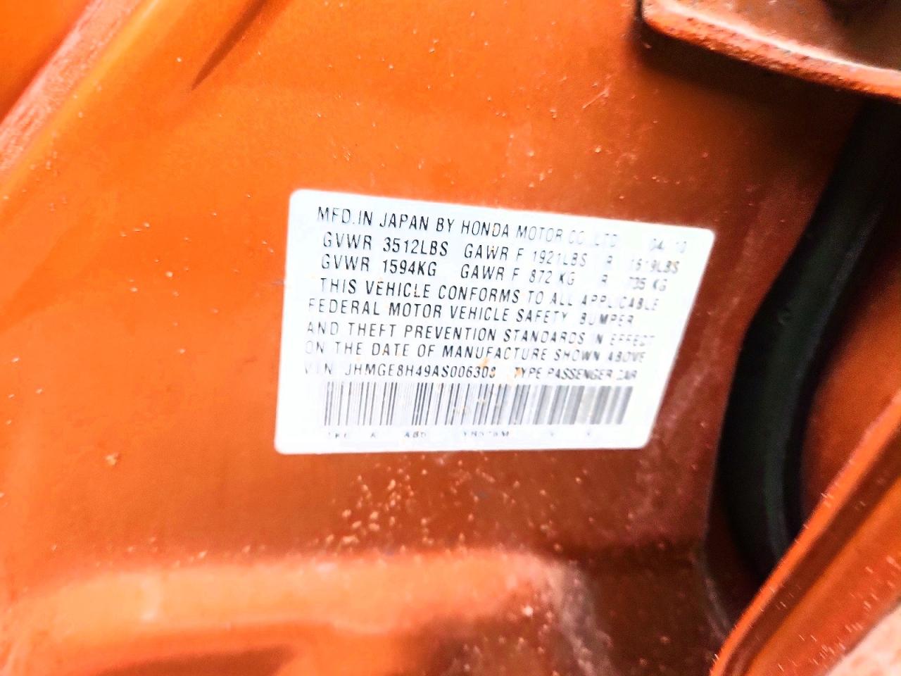 2010 HONDA FIT