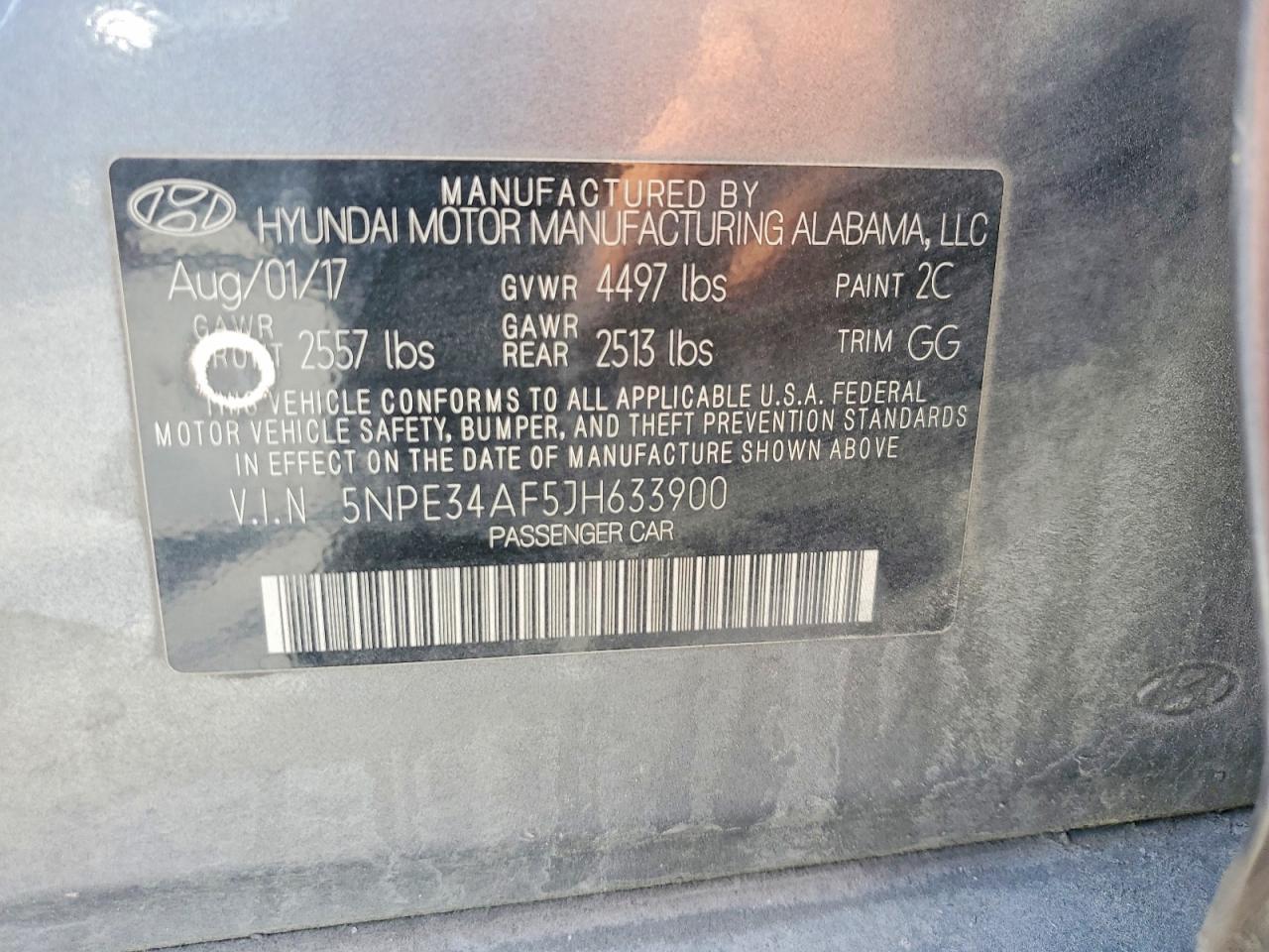2018 HYUNDAI SONATA