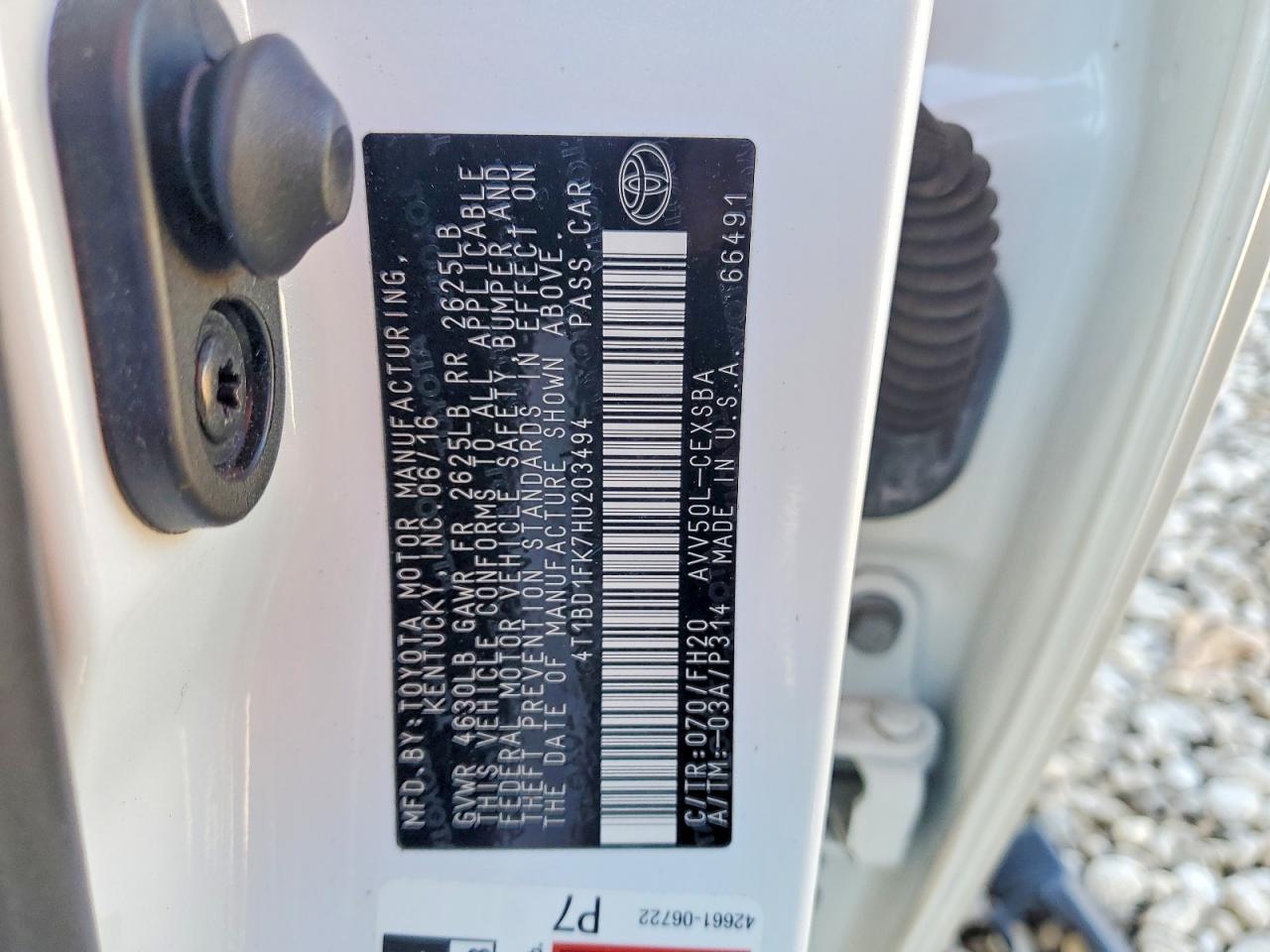2017 TOYOTA CAMRY