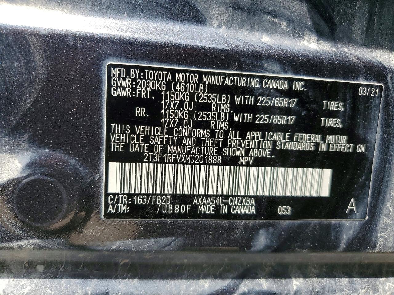 2021 TOYOTA RAV4