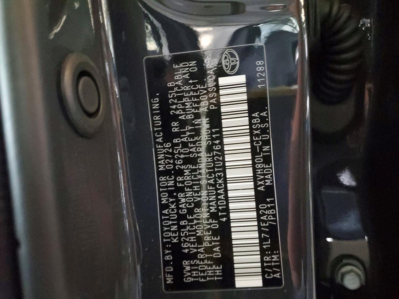 2026 TOYOTA CAMRY