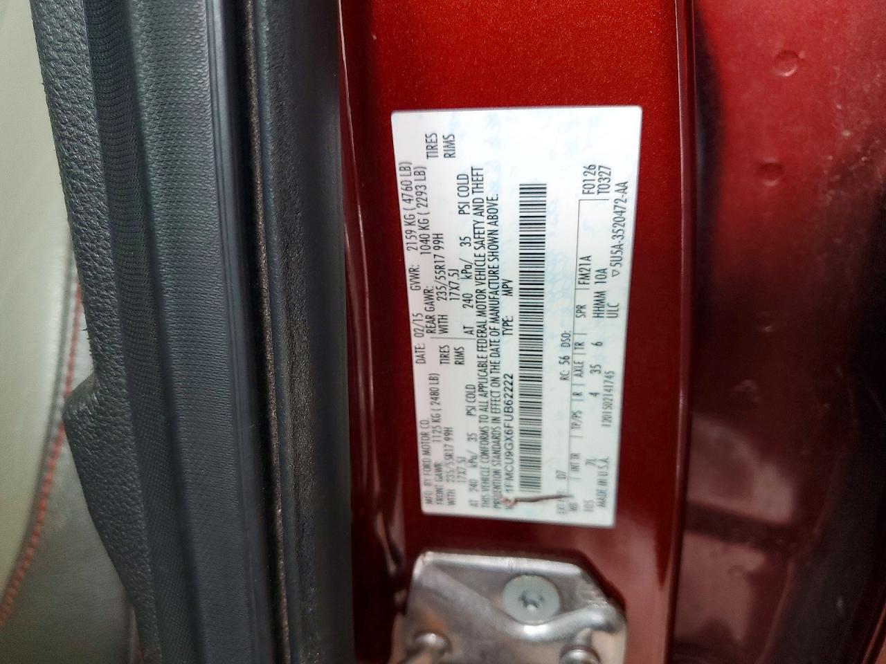 2015 FORD ESCAPE