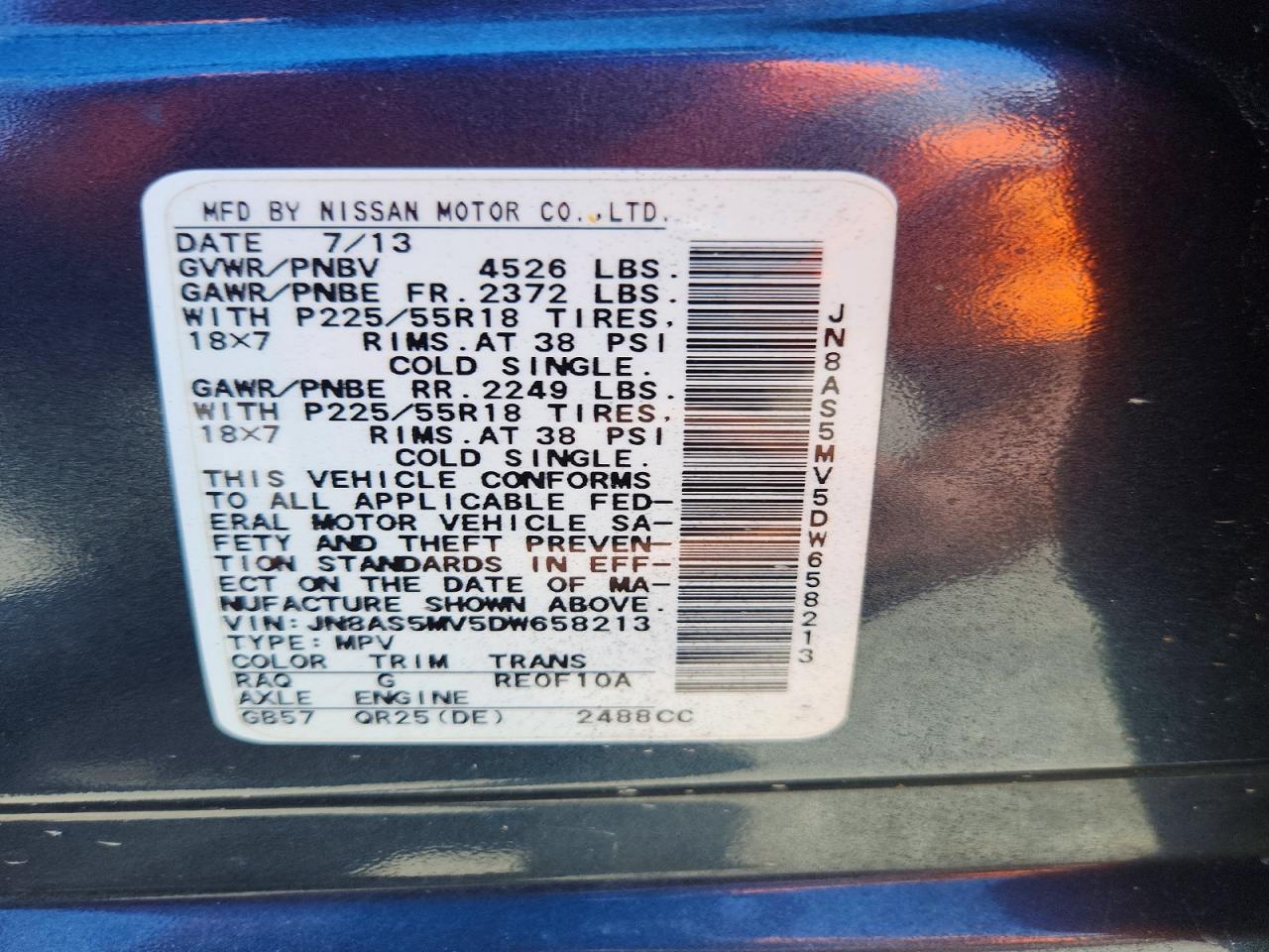 2013 NISSAN ROGUE