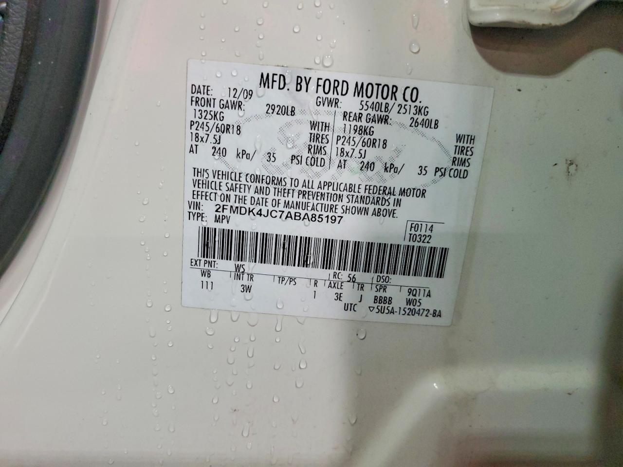 2010 FORD EDGE