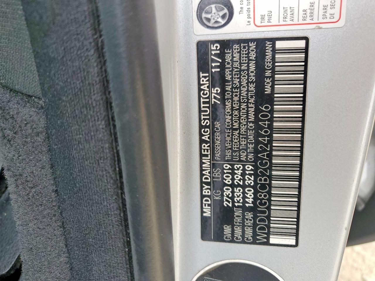 2016 MERCEDES-BENZ S-CLASS