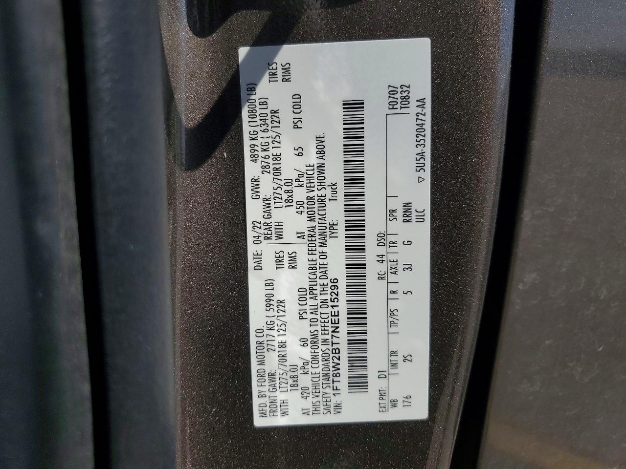 2022 FORD F250