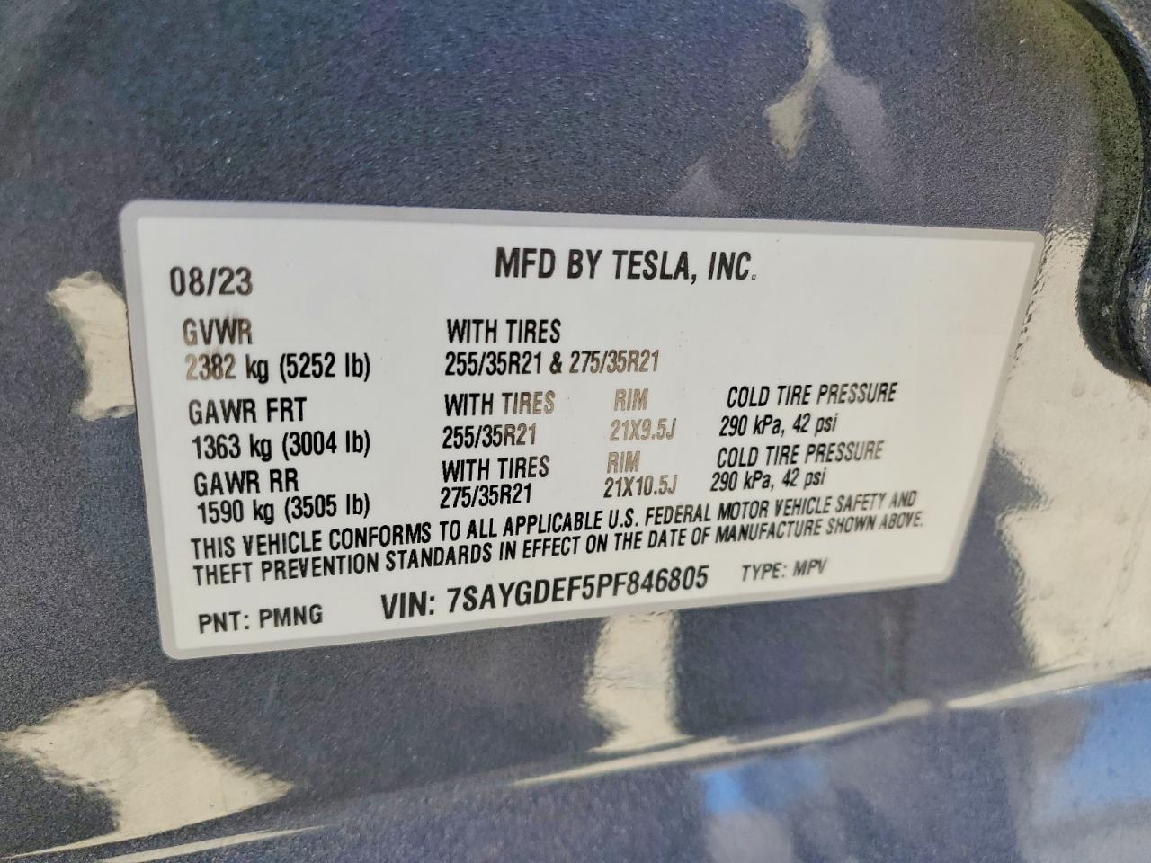 2023 TESLA MODEL Y