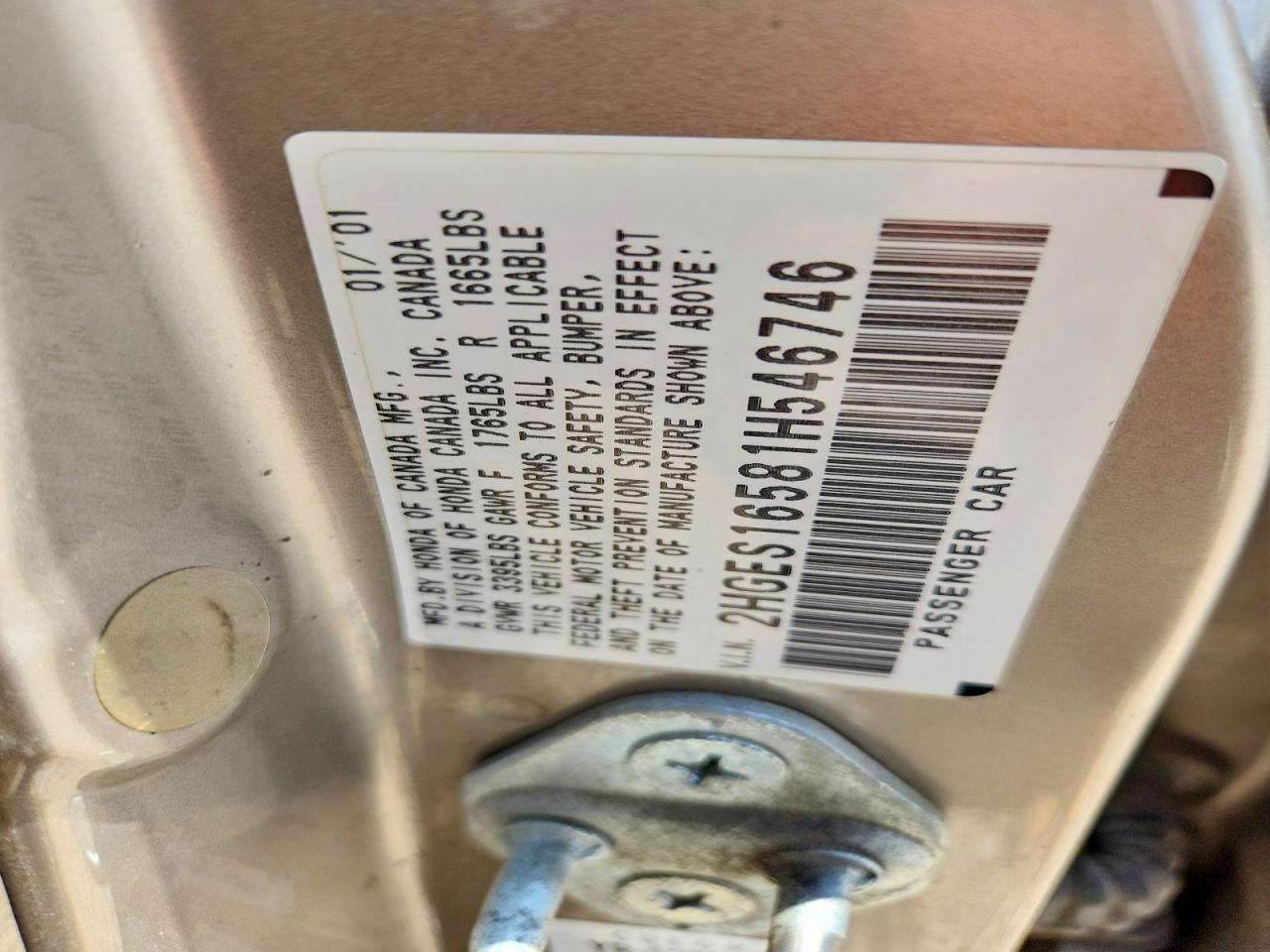 2001 HONDA CIVIC