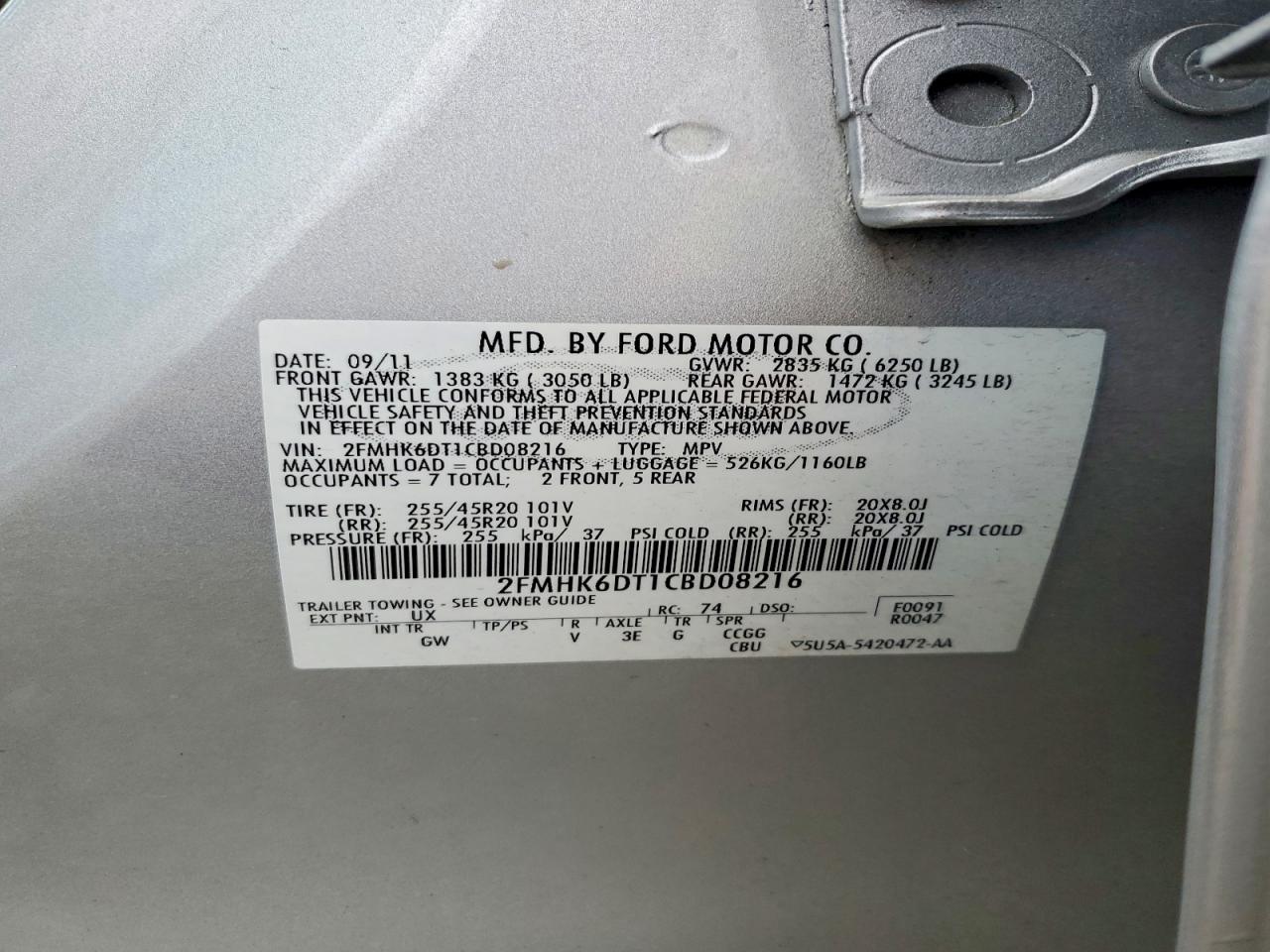 2012 FORD FLEX