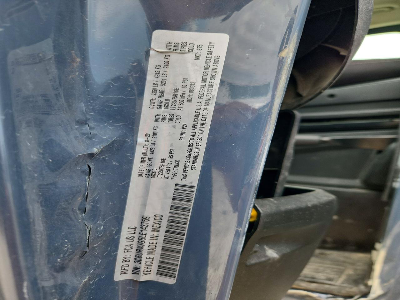 2020 RAM PROMASTER