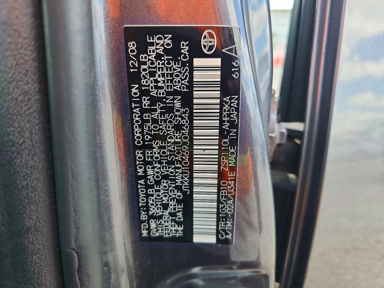 2009 SCION XD