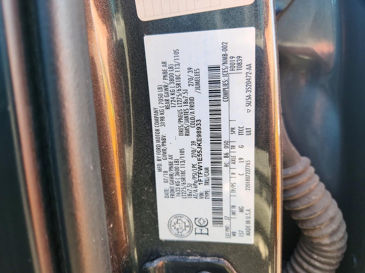2018 FORD F150